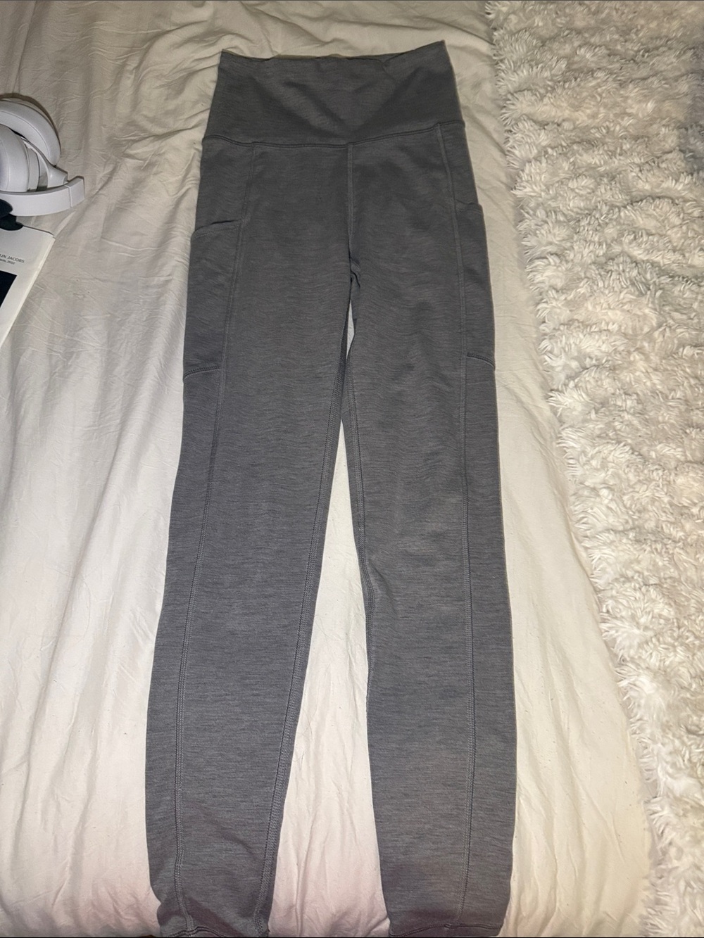 American Eagle Outfitters Girls Gray High-Waist Leggings